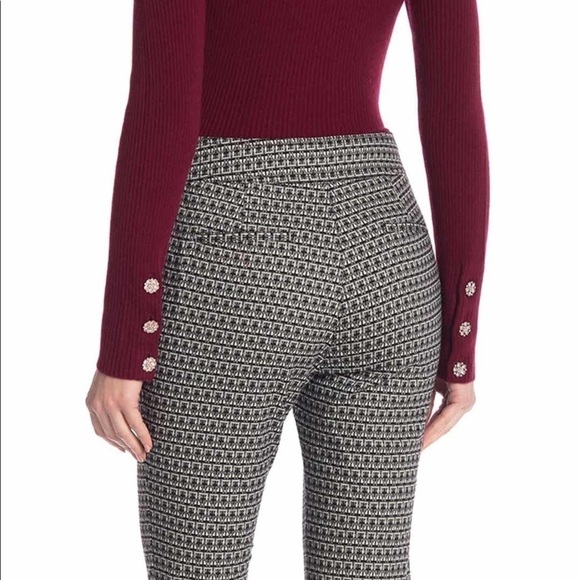 Badgley Mischka Geo Print Cropped Pants NWT - Picture 2 of 7